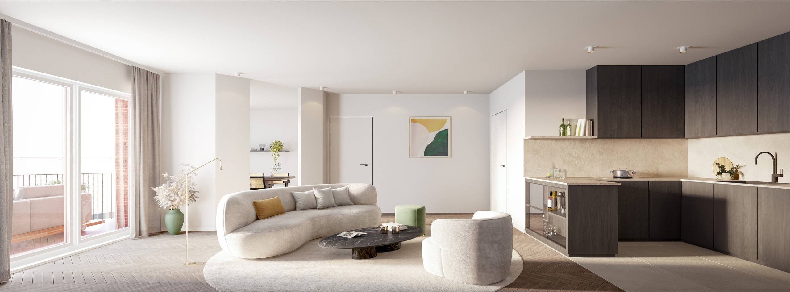 Apartment for sale in Antwerp with 1 bedroom - photo 2