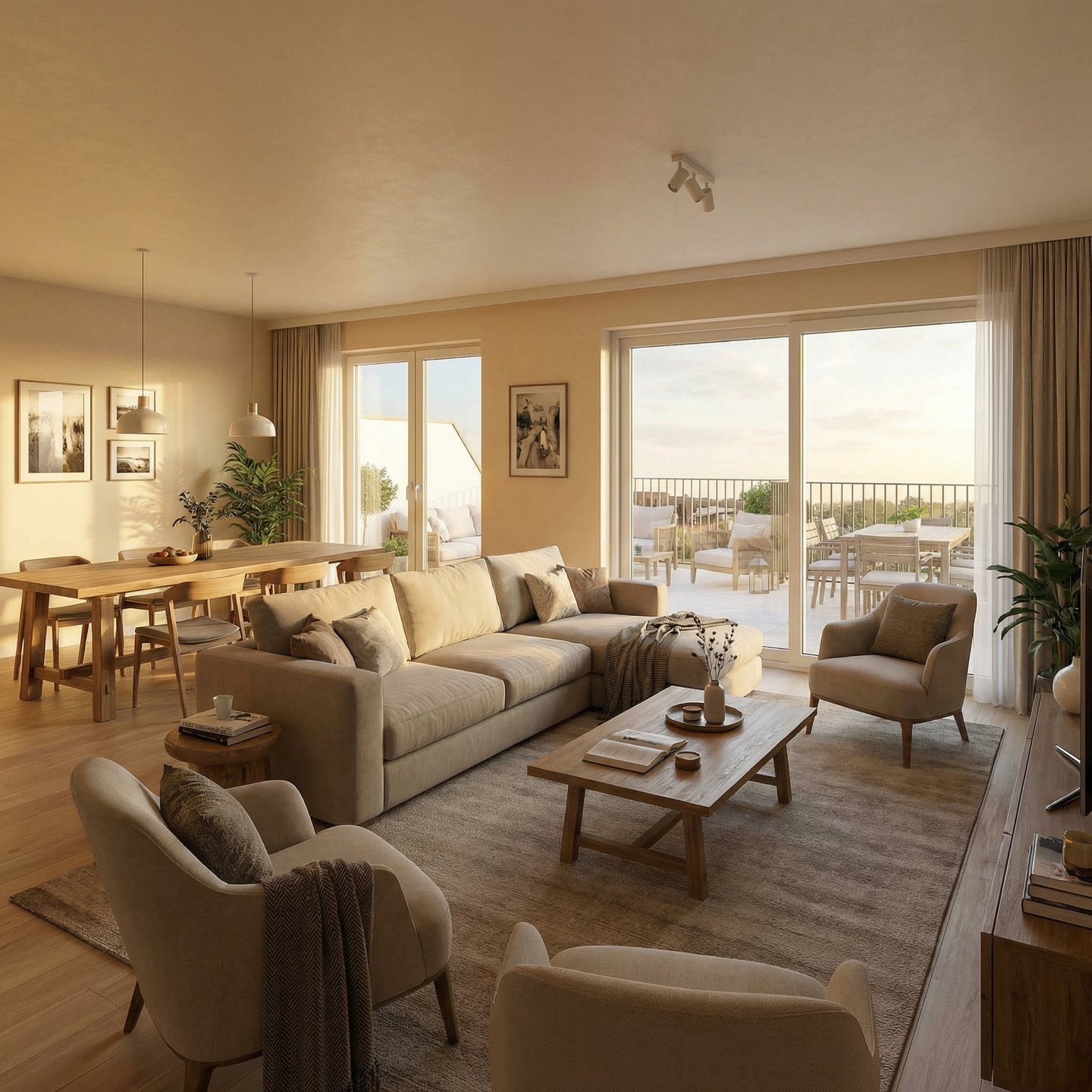 Zeer lichtrijke BEN-appartement, met grote terrassen en 2 kamers ! - foto 4