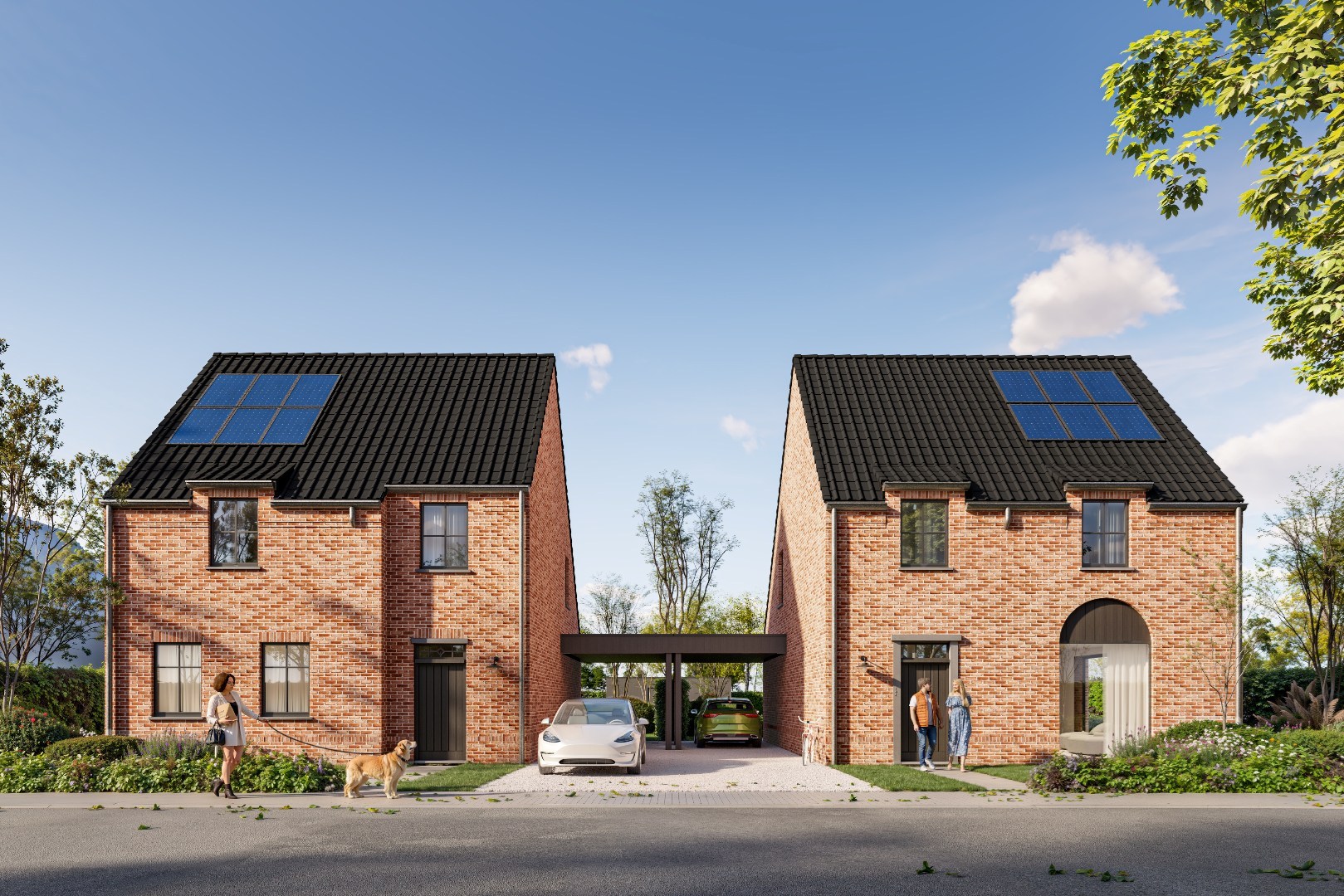 Nieuw te bouwen woning op 1003m² in de Hoevedreef te Kuurne. - foto 1