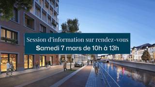 SINT-JANS-MOLENBEEK : Hoekappartement met groot west gericht terras. Dankzij het grote terras geniet je volop van de uitzichten. Een appartement...