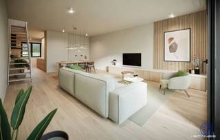 Discover five exclusive apartments in Antwerp-South, where modern design meets timeless luxury. Large windows bring light and space, while high-quality finishes guarantee elegant living comfort. Thanks to solar panels and a heat pump, you will also enjoy an extremely energy-efficient home in the heart of the city.