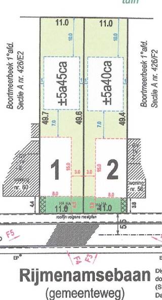 LOT 2 voor halfopen bebouwing te Boortmeerbeek.Mooi perceel, gelegen in woongebied met een oppervlakte van  5are 40ca. Oriëntatie: Zuidoost.Het...