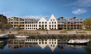 This apartment is part of the new construction project 'De Kaai' in Veurne.<br /><br />The view of the Veurne marina, the modern architecture, and the 1700 m² communal inner garden are the assets of this residence. This outdoor space has been landscaped with greenery and colorful plants, as well as a garden pavilion with an outdoor kitchen.<br /><br />The apartments are equipped with energy-efficient heating, hot water, and ventilation systems that meet EPB standards and ensure a low E-level. Thanks to a geothermal heat pump and underfloor heating, you can also enjoy environmentally friendly, even, and comfortable warmth with lower energy costs.<br /><br />The apartment is located on the second floor.<br /><br />Possibility to purchase a parking space, closed garage, and/or cellar storage in the underground complex.<br /><br />Apartment: 122 m²<br />Terrace: 13.7 m²