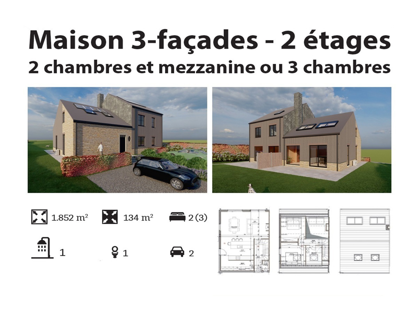 Moderne nieuwbouwwoning met tuin en topligging in Rochehaut - foto 2