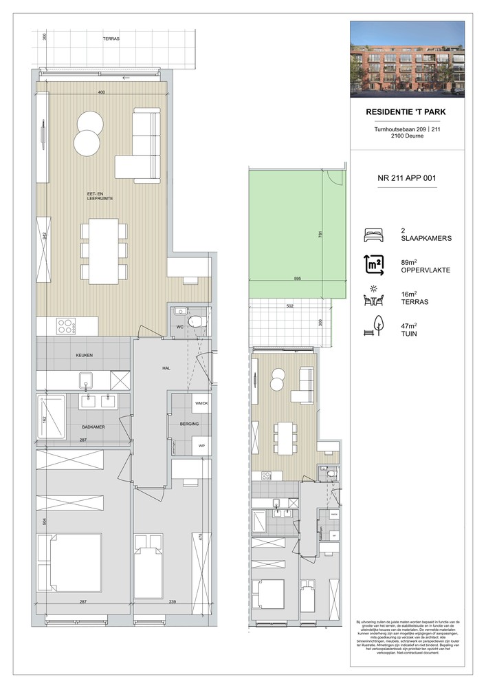 LAATSTE GELIJKVLOERSAPPARTEMENT MET RUIME TUIN – RESIDENTIE ’T PARK - foto 3