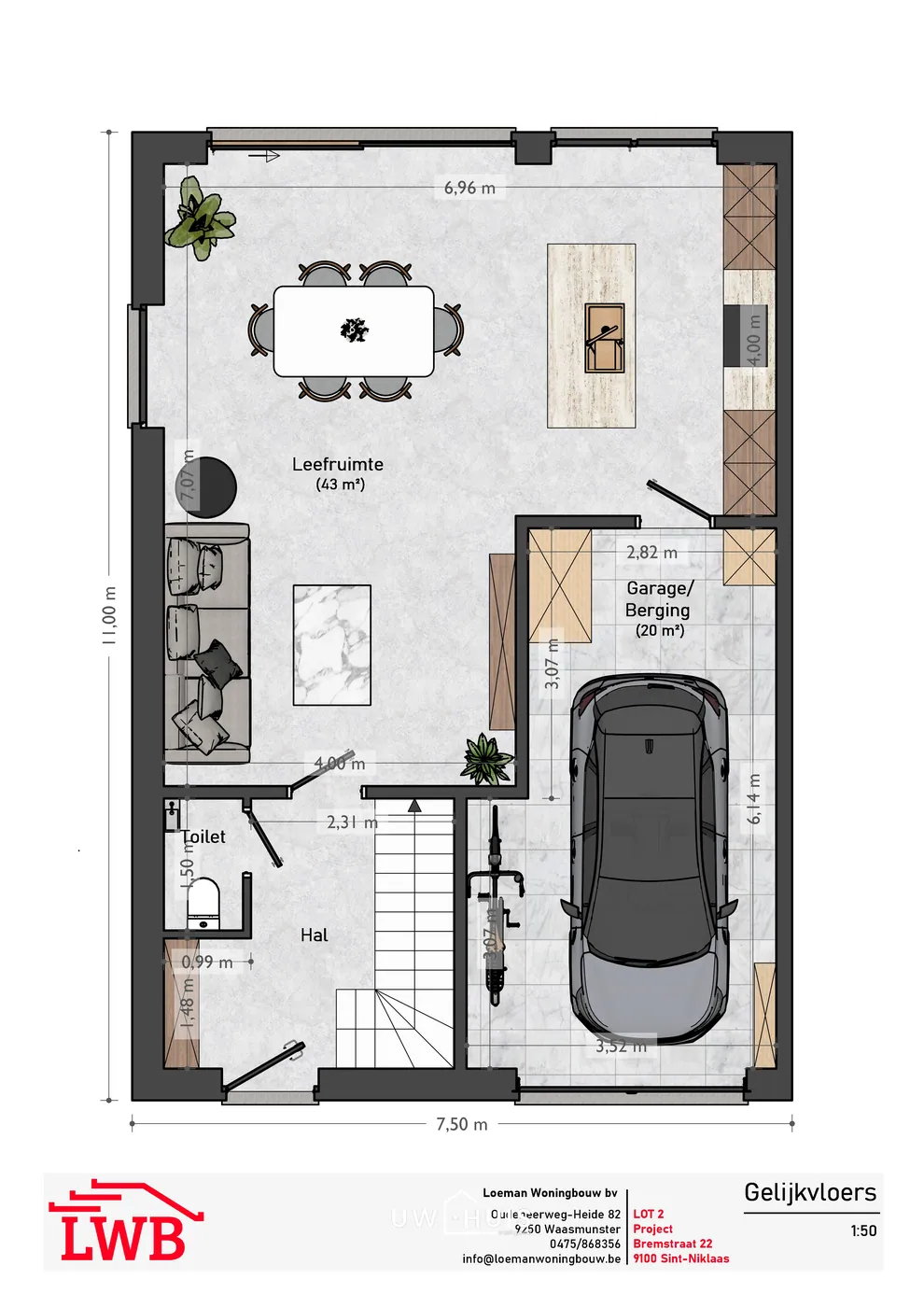 TE REALISEREN NIEUWBOUW HOB MET 4 SLPK EN GUNSTIG E PEIL - foto 4