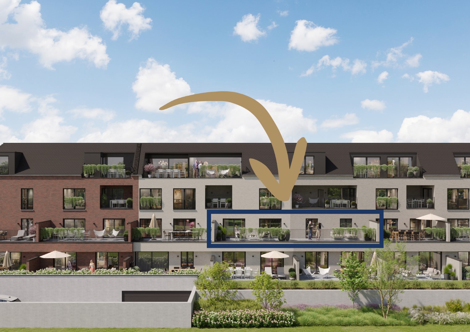 Appartement neuf de luxe avec 3 chambres, 2 salles de bains et une terrasse XXL. - photo 1