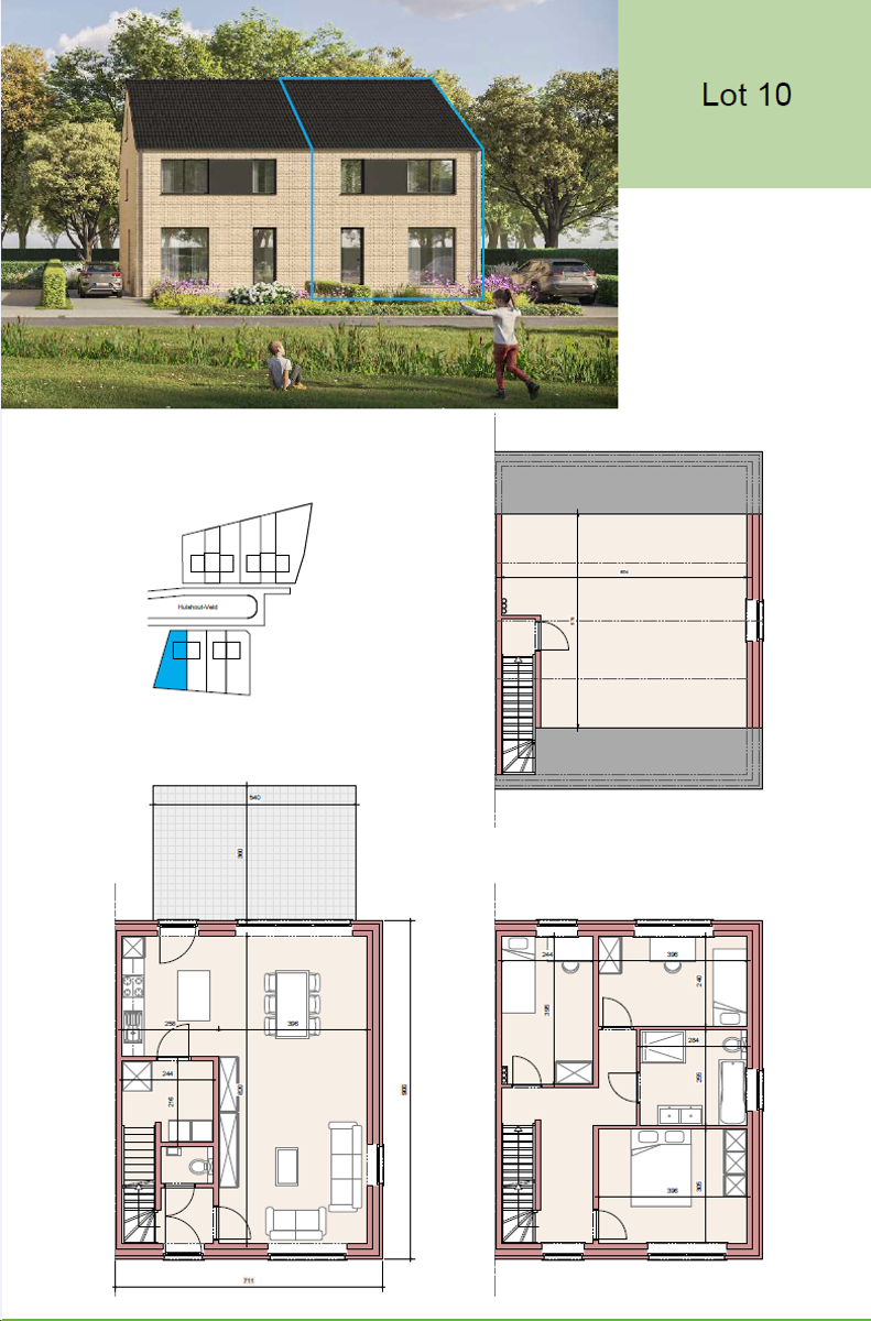 Energiezuinige woning met 3 (evt 4 ) slk in rustige verkaveling - foto 3