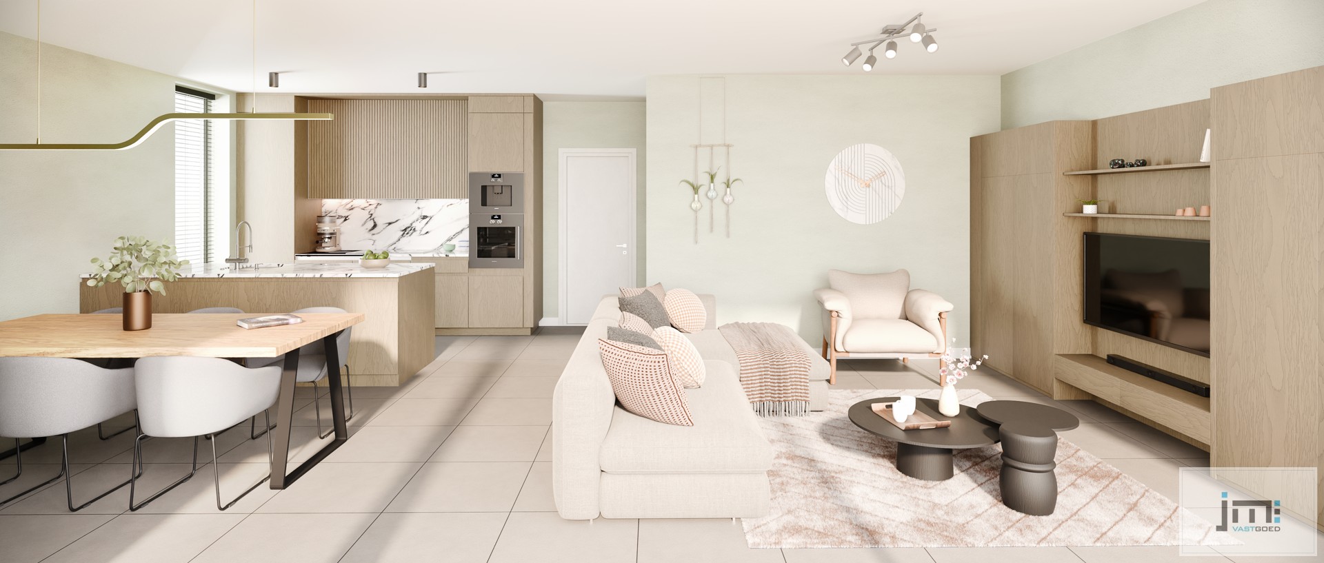 Nieuwbouwappartement met 2 slaapkamers, ondergrondse autostaanplaats en kelderberging - foto 5