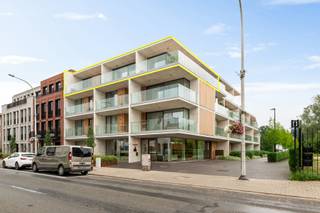 <p>Schitterend <strong>dakappartement (165m²) met royaal zuidgericht terras van 79,5m</strong>²! Het eigendom is gelegen in het <span>centrum van Schilde </span>op de dakverdieping van Residentie THB209, recentelijk opgetrokken door COSTERMANS PROJECTEN. De buitenmaatse <strong>plafondhoogte van 308cm</strong>, de grote raampartijen en de naar boven toe uitkragende dakoverstek zorgen hele het jaar door voor een prachtige lichtinval. Het hoekappartement heeft een <strong>verfijnde afwerking</strong> is voorzien van de laatste technieken. Het E-peil bedraagt 24 kWh/m² jaar (<strong>A-label</strong>). <br /><br />Indeling als volgt:</p>
<ul>
<li>inkomhal met vestiairekast - kamerhoge smeedijzeren deur met glasinleg,</li>
<li><strong>royale leefruimte (ca. 58m²)</strong> op parkettegel met open zicht en toegang tot het aanliggende terras; <span>maatwerk tv-wand</span>,</li>
<li><span>open keuken met eiland</span> voorzien van alle comfort (travertin werkblad, Miele/Novy-toestellen, Quooker kraan, ...);</li>
<li>ruime berging/wasplaats (ca. 6m²) met ventilatie-unit en uitgietbak,</li>
<li>een kamerhoge smeedijzeren deur geeft toegang tot de nachthal met apart toilet,</li>
<li><strong>master-bedroom (ca.30m²) met eigen terras</strong>: slaapkamer met maatkasten, linnenkast en prachtige <strong>ensuite badkamer</strong>: maatwerkmeubel met dubbele wastafel en travertin werkblad, losstaand ligbad, inloopdouche en toilet;</li>
<li><strong>tweede (ca. 15m²) en derde (ca. 8m²) slaapkamer</strong> met maatkasten en <strong>gedeelde douchekamer</strong>; beide kamers met toegang tot het terras. De derde slaapkamer werd ingericht als huiskantoor.</li>
<li>het appartement biedt <strong>twee terrassen</strong>: één gigantisch - deels overdekt - en zuidoost gericht terras van maar liefst <strong>80m²</strong> toegankelijk vanuit de leefruimte, keuken en tweede en derde slaapkamer; het tweede terras (ca. <strong>18m²</strong>) - eveneens deels overdekt - is west gericht gelegen aan de hoofdslaapkamer.</li>
<li><strong>dubbele ondergrondse garage</strong> (ca. 36m²) met brede geautomatiseerde sectionaalpoort en laadpaal.</li>
</ul>
<p>Extra:</p>
<ul>
<li>prachtig aangelegde <strong>binnentuin ontworpen door TORFHEIDE tuinen</strong>: biedt bewoners rust en woonkwaliteit midden in het dorp.</li>
<li><strong>vloerverwarming- en koeling</strong> in combinatie met een <strong>geothermische warmtepomp,</strong></li>
<li>balansventilatie,</li>
<li>bronskleurig aluminimum buitenschrijnwerk; ramen met <strong>screens</strong>, vliegenramen en maatgordijnen,</li>
<li>designverlichting, zowel opbouw als inbouw,</li>
<li>keukentoestellen: combi stoomoven, combi microgolfoven, warmhoudlade, inductiekookplaat, recirculatiedampkap, vaatwasser, koelkast, diepvries, Quooker-kraan (kokend water);</li>
<li>blokdeuren,</li>
<li>verzorgde gemeenschappelijke fietsen- en afvalberging,</li>
</ul>
<em><strong>Recent top-appartement in het winkelcentrum van Schilde!</strong></em>
