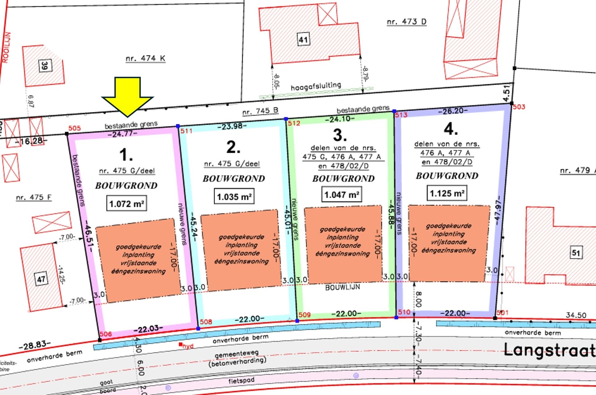 Mooie bouwgrond voor open bebouwing op 1072m² gelegen te Schriek - foto 5