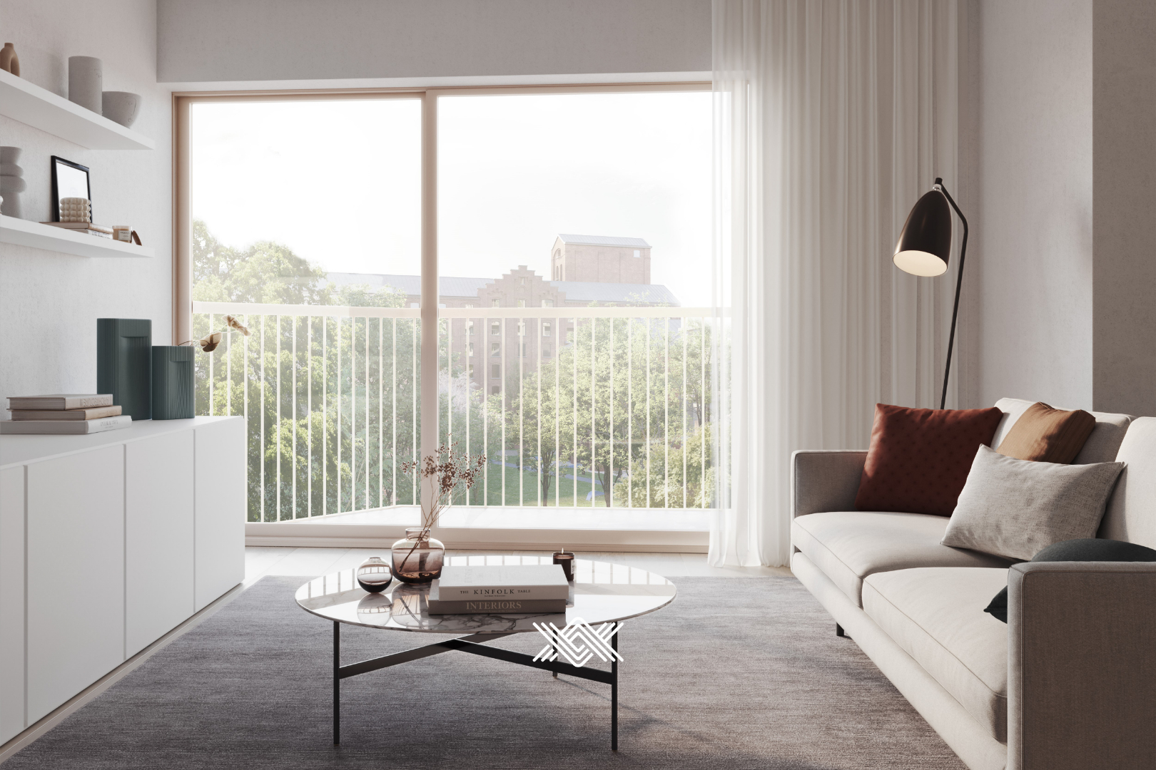 Hoekappartement met terras en verbluffend zicht over de Leie - foto 2