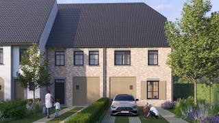 in de zomer 2025 zal er gestart worden met het realiseren van deze 5 prachtige lage energiewoningen.<br />Deze nieuwbouwwoning type half open bebouwing in een tijdloze pastorijstijl) heeft een bewoonbare oppervlakte van ca. 215 m2 en heeft volgende indeling: inkomhal met gastentoilet, een ruime leefruimte met zit- en eethoek, open keuken met aansluitende berging/wasplaats. Op de eerste verdieping bevinden zich drie slaapkamers en een ruime badkamer met toilet. Een vaste trap geeft toegang een volledig afgewerkte zolder met technische ruimte/berging. Deze woning beschikt over een inpandige garage inbegrepen in de prijs.  warmtepomp lucht/water met vloerverwarming, vloerkoeling<br />Extra troeven: e-peil &lt;20 !!, 8 zonnepanelen, ventilatiesysteem type D, tuinaanleg, terras en oprit is inbegrepen, keuken twv 10.000 euro + btw, sanitair twv 7.000 euro + BTW <br />Alle prijzen zijn exclusief 6 % btw op de constructie en 12% registratierechten op de grond.<br />Maak gerust een afspraak voor een bezoek aan een kijkwoning