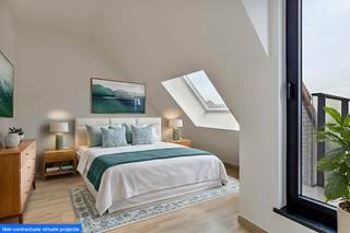 Duplex Penthouse met 3 slaapkamers en bureau gelegen in een nieuwbouw project met 3 andere wooneenheden - Koekelberg.Ontworpen met de grootste...