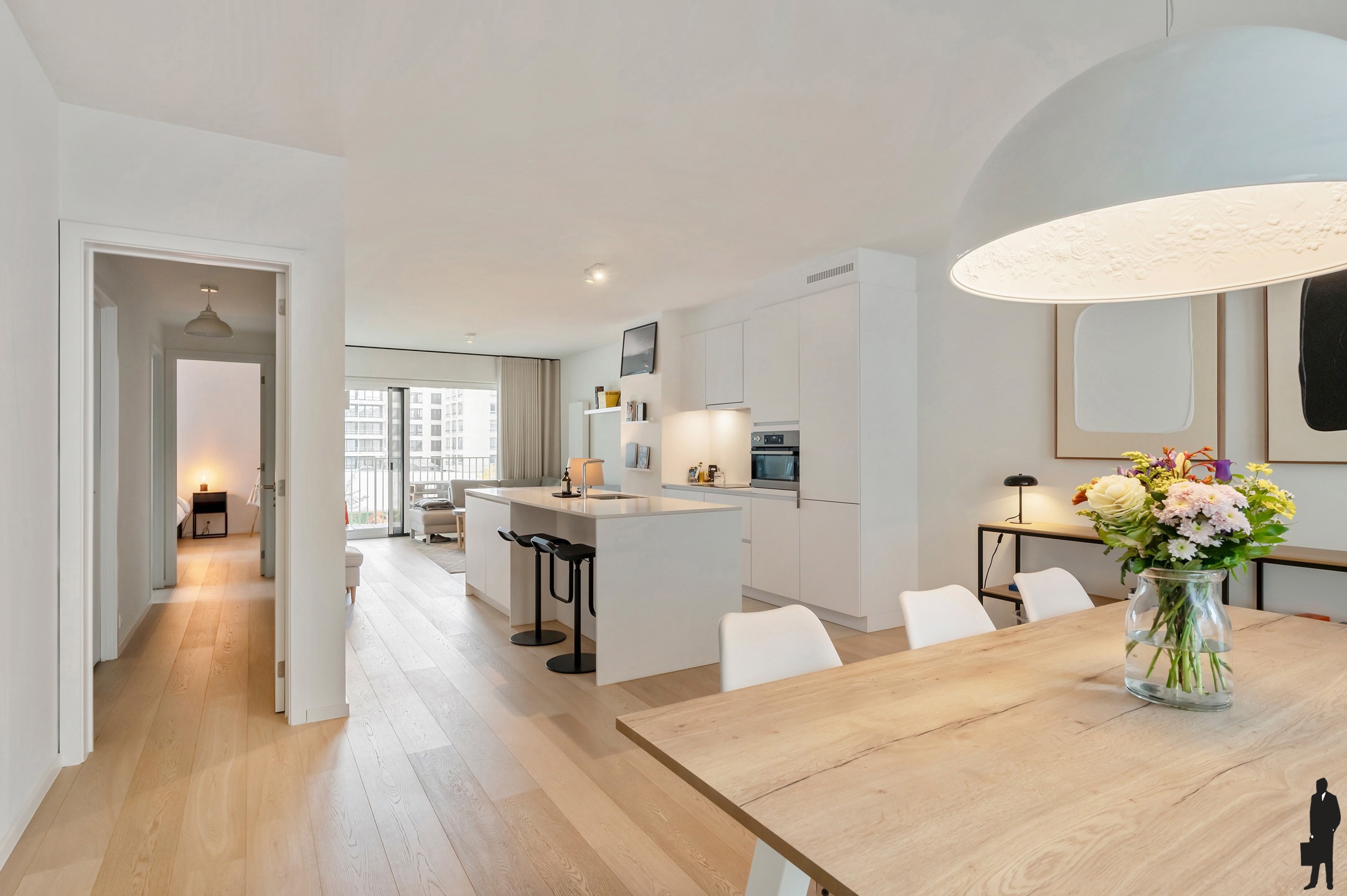 Licht 2-slpk appartement met 2 terrassen in Residentie Leopold - foto 1