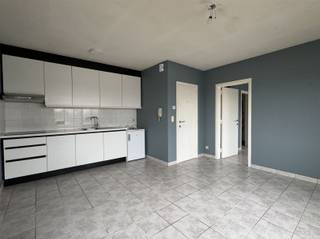 Studio prêt à l'emploi comprenant un espace de vie avec cuisine ouverte équipée, une salle de bains avec douche et toilettes et une chambre. Double vitrage et chauffage central au gaz. Accès facile aux transports en commun !