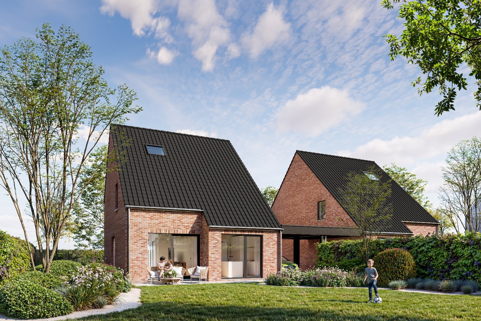 Nieuw te bouwen woning op 1003m² in de Hoevedreef te Kuurne. - foto 2