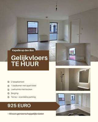Dit gezellig gelijkvloers appartement met 2 slaapkamers, staanplaats en terras bevindt zich in het rustige centrum van Kapelle op den Bos...