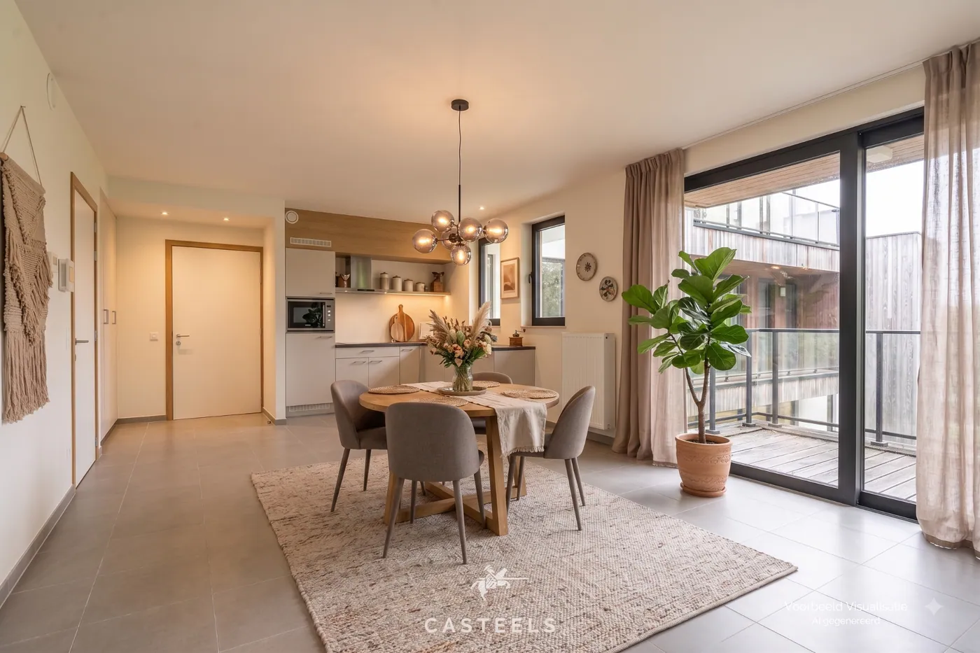 Lichtrijk nieuwbouw hoek appartement met terras te Kluisbergen - foto 5