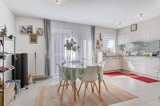 Spacious, ready-to-move-in apartment with 2 bedrooms, sun terrace and parking space in the center of Izegem The apartment has the following layout:- Entrance hall with guest toilet- Bright living room with seating and dining area- Kitchen with stove with hood, sink, fridge and microwave- Spacious storage/laundry room- 2 bedrooms- Bathroom - Spacious sun terraceAdditional features:- Ready to move in apartment- Highly energy efficient- Elevator in the building- Central location in the full city center near shops, the Market, public transport,...Are you interested in this apartment in Izegem? Don't hesitate to contact us.