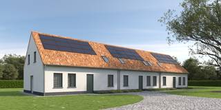 TE KOOP in DE PINTE Bosstraat 1Mooi en centraal gelegen project voor het bouwen van een 3 woningen (2 half-open bebouwing en een gesloten).Nieuwe...