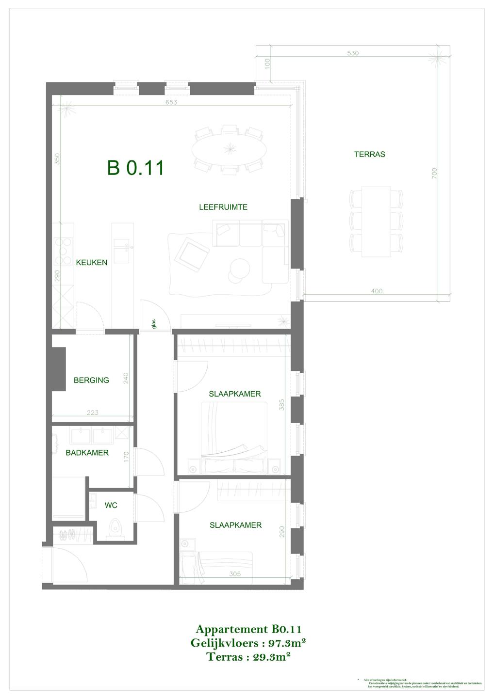 Mechelen gelijkvloers appartement B0.11 - foto 5