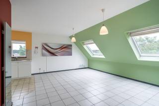 In de hoek van de Rode Kruislaan en het Jordaansteegje in Houthalen centrum ligt dit 1-slaapkamer appartement op de derde verdieping van een...