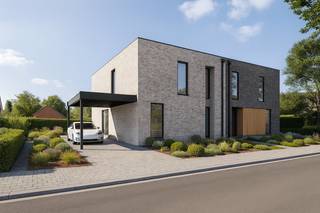 [[ DIT PAND NEEMT DEEL AAN DE ERA OPEN HUIZEN DAG OP 13/6 VAN 11:00 TOT 12:00 ]]
<p>Moderne halfopen woning in de Roshaagstraat, centraal gelegen in Peer, op wandelafstand van scholen en openbaar vervoer.</p>

<p>Deze nieuwbouwwoning (bouwjaar 2025) biedt u de mogelijkheid tot Casco+ afwerking, zodat u zelf de materialen en stijl kunt kiezen. Gelegen in een kindvriendelijke woonkern met alle voorzieningen in de buurt, is dit een ideale gezinswoning. De ruime kamers zorgen voor een comfortabele leefomgeving en veel inrichtingsvrijheid.</p>

<p>Belangrijkste ruimtes:<br />• Lichte woonkamer met aansluitende eetkamer, ideaal voor gezellige familiemomenten.<br />• 3 ruime slaapkamers met veel lichtinval.<br />• Carport voor beschutte parkeerplaats.<br />• Centrumlocatie in Peer<br /><br /> </p>