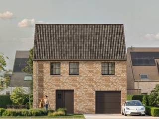 INDELING VAN DE WONING<br /><br />GELIJKVLOERS<br /><br />- Inkomhal- Gastentoilet- Leefruimte met open keuken- Trap naar boven- Inpandige garage met berging<br />EERSTE VERDIEP<br /><br />- Nachthal met zolderluik- Apart toilet- Badkamer- 3 slaapkamers<br />ZOLDERVERDIEP<br /><br />- Zolderruimte<br />Afbeeldingen zijn steeds illustratief en contractueel niet bindend.<br /><br />De koper heeft deels nog inspraak in de stijl en afwerking van de woning voor zover deze zaken niet werden vastgelegd door vergunning of bestelling van materialen.<br /><br />TIP: Hoe sneller U beslist in de bouwfase, des te meer inspraak U heeft in de keuze van materialen en/of afwerking.<br /><br />ECO-uitvoering dat voldoet aan strenge energienormen.<br /><br />- Zonnepanelen- Doorgedreven isolatie- Warmtepomp i.p.v. gas- Vloerverwarming- Ventilatie D- Max. E-peil = 30- Elektriciteitsaansluiting : 3 fasen