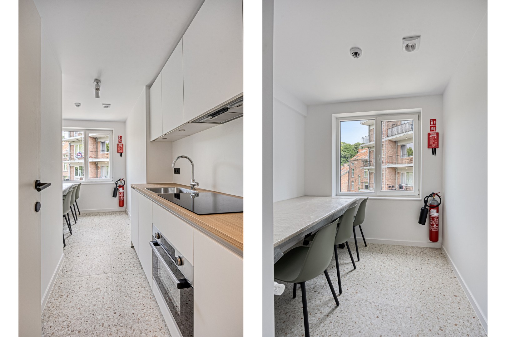 Volledig gerenoveerde studentenkamer in residentie met 29 studentenkamers met eigen sanitair en terras in hartje Leuven - EPC label A! - foto 4