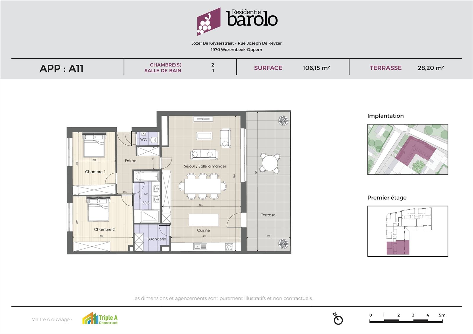Ruim nieuwbouwappartement gelegen op de eerste verdieping met zuidgericht terras. - foto 4