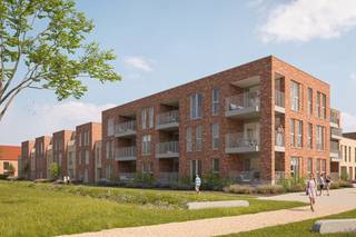 Dit 3-slaapkamerappartement op het gelijkvloers is 114 m² groot en omvat een inkom, toilet, berging, ingerichte badkamer, 3 slaapkamers, open leefruimte met keuken en terras. Het wordt verwarmd met vloerverwarming en warmtepomp. Bij elk app. hoort een vaste parkeerplaats en berging in <em><span>de</span></em> ondergrondse parking.<br />Geïnteresseerd? Neem contact op via 03 808 43 94 of info@matexi.be.<br /> 