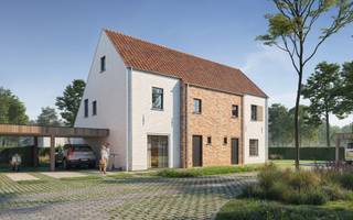 In het binnengebied van de Bergbosstraat en Notelaarstraat in Merelbeke bouwt Danneels stijlvolle, energiezuinige gezinswoningen in hedendaags landelijke architectuur.<br /><br />Een rustige ligging in een woonerf op wandelafstand van centrum, winkels, scholen en openbaar vervoer maakt dit een ideale gezinslocatie.<br /><br />Op lot 4 bouwen we een compacte en doordacht ingedeelde halfopen woning met 3 slaapkamers, open leefruimte, ingerichte keuken en badkamer, apart toilet, carport en tuin met terras.<br /><br />Met geothermie, vloerverwarming, zonnepanelen en ventilatie met warmteterugwinning woon je duurzaam en comfortabel. Afwerking op maat, vaste prijs, sleutel-op-de-deur.