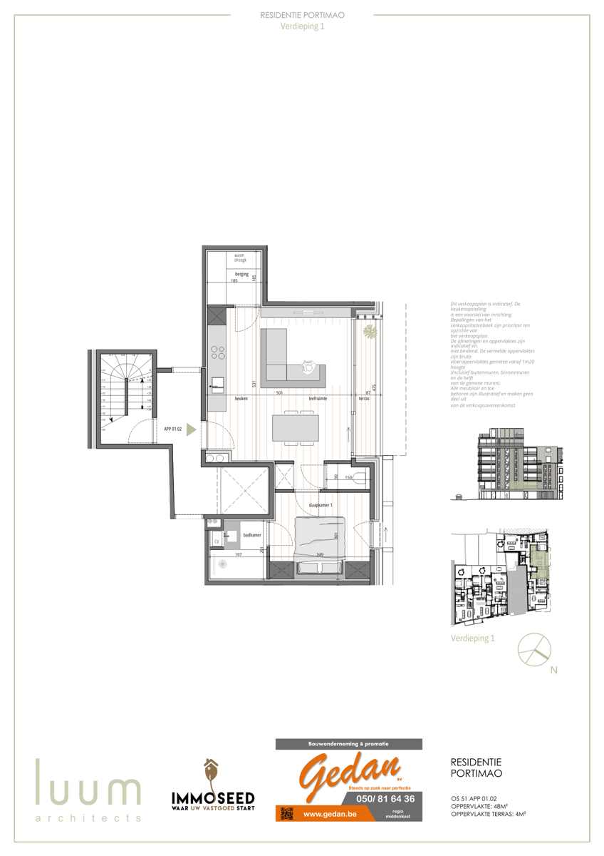 Appartement te koop in Oostende met 1 slaapkamer - foto 3