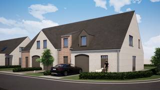 In de Aardewerkersstraat (een nieuwe straat aansluitend op de Koordendraaiershoek) vinden we ter hoogte van nummers 9-11 deze landelijke/pastoriestijl nieuwbouwwoningen terug op perceeloppervlaktes vanaf 212m² tot 353 m². De woningen worden gekenmerkt door hun praktische indeling en hun oase aan rust. Deze rust wordt gewaarborgd door het feit dat de woningen in een doodlopende straat gelegen zijn. Doch liggen de woningen op wandelafstand van de Jonkershovestraat, één van de hoofdstraten van Houthulst waar er tal van supermarkten zijn (Carrefour, Okay), maar ook bakkers, broodjeszaken, kledingwinkels, sport -en vrijetijdscentrums, … <br /><br />Deze hedendaagse gesloten woning met lotnummer 6 ligt op een perceel van 212 m², waarvan zo'n 87,5 m² bebouwd. Deze woning heeft een bewoonbare oppervlakte van zo'n 160,86 m². Deze woning is op de gelijkvloerse verdieping voorzien van een inkomhal met apart toilet en een bergruimte, een ruime leefruimte met open ingerichte keuken, een was -en bergruimte en een inpandige garage. Op de eerste verdieping bevinden er zich 3 slaapkamers, waarvan 1 met dressing, een badkamer en een mooie nachthal met apart toilet. Bovendien bevat deze woning een mooie tuin. (Vg, Wg, Gmo, Gvkr, Vv) ~ E-peil: max E30 ~ Ref. OU25949<br /><br />Vraag gerust naar ons lastenboek en plannen op kantoor!<br /><br />Voor meer uitleg maken wij graag met u een afspraak voor een persoonlijk gesprek! Tot binnenkort? Residentie Vastgoed<br /><br />Residentie Vastgoed treedt niet op als bemiddelaar maar als verkoper van het onroerend goed