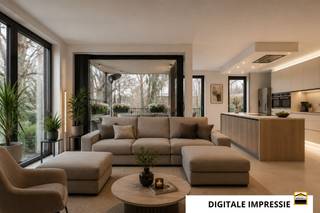 <p><span>Luxe appartement (136 m² - 1e verdiep) met terras in Domein Bloesempark Borgloon</span></p><p><span> </span></p><p><span>In het exclusieve en afgesloten Domein Bloesempark bevindt zich dit stijlvol en hoogwaardig </span></p><p><span>afgewerkt appartement van 133m², met een prachtig overdekt terras van 17m². Een ideale </span></p><p><span>woning voor wie comfort, rust en kwaliteit zoekt, op wandelafstand van het centrum van </span></p><p><span>Borgloon.</span></p><p><span> </span></p><p><span>Residentie Bloesempark</span><span><br />Residentie Bloesempark is een uniek woondomein, gelegen in een prachtig park van circa 1 </span></p><p><span>hectare, ingericht rond historische en beschermde parkbomen en met weidse vergezichten </span></p><p><span>over de Broekomvallei tot Luik. Het domein omvat 35 wooneenheden, waarvan een aantal </span></p><p><span>ondergebracht is in het karaktervolle, beschermde Herenhuis en de overige in stijlvolle </span></p><p><span>nieuwbouwvolumes. De gebouwen werden zorgvuldig ingeplant met aandacht voor oriëntatie </span></p><p><span>en lichtinval, waardoor quasi alle appartementen genieten van een zuidelijk of westelijk </span></p><p><span>georiënteerd terras. Twee natuurvijvers en het historische kader zorgen voor een unieke </span></p><p><span>woonbeleving. Het project combineert deze groene omgeving met moderne technieken, </span></p><p><span>waaronder zonnepanelen voor de gemeenschap en een driefasige elektrische voeding, </span></p><p><span>waardoor snelle laadstations voor elektrische wagens en fietsen mogelijk zijn.</span></p><p><span> </span></p><p><span>Indeling en afwerking</span></p><p><span>Het appartement beschikt over:</span></p><ul><li><span>Een ruime en lichtrijke leefruimte met mooi zicht op het domein</span></li><li><span>Een volledig uitgeruste hoogglans keuken met composiet werkblad, inductiekookplaat, <br />oven, microgolfoven en ingebouwde afwasmachine</span></li><li><span>Drie volwaardige slaapkamers</span></li><li><span>Een luxueuze badkamer met dubbele lavabo, inloopdouche en apart ligbad</span></li><li><span>Een apart gastentoilet</span></li></ul><p><span>Daarnaast is de woning uitgerust met:</span></p><ul><li><span>Zonnepanelen ten behoeve van de gemeenschappelijke delen.</span></li><li><span>Regenwaterput aangesloten op de toiletten en buitenkraan</span></li></ul><p><span>Parkeren en extra voorzieningen</span></p><p><span>In de ondergrondse parkeergarage beschikt u over:</span></p><ul><li><span>Twee autostaanplaatsen naast elkaar</span></li><li><span>Een privatieve berging van ca. 3 m x 3 m</span></li><li><span>Gemeenschappelijke afhaalberging</span></li><li><span>Gemeenschappelijke wasplaats om wagens/fietsen te reinigen</span></li><li><span>Lift tot aan het appartement, wat extra comfort biedt bij boodschappen en dagelijks gebruik</span></li></ul><p><span>Ligging</span></p><p><span>Dit appartement ligt in een groen, rustig en afgesloten domein met veel privacy en minimale <br />passage. In de directe omgeving vindt u:</span></p><ul><li><span>Een supermarkt recht tegenover het domein</span></li><li><span>Drankenhandel op 30 meter wandelafstand</span></li><li><span>Bushalte en andere voorzieningen nabij de toegang tot het domein</span></li><li><span>Vlotte verbinding en korte afstand tot het centrum van Borgloon</span></li></ul><p><span>Samengevat</span></p><p><span>Een uitzonderlijk verzorgd, energiezuinig en comfortabel appartement met hoogwaardige afwerking, <br />uitstekende ligging en alle voorzieningen die het dagelijks leven aangenaam maken.</span></p><p><span>Interesse?</span><span><br />Wij nodigen u graag uit voor een bezoek ter plaatse zodat u zelf de troeven van dit bijzondere <br />woondomein kunt ontdekken. Contacteer ons via </span><span>012 26 22 05</span><span> voor een afspraak.</span></p><p><span> </span></p>