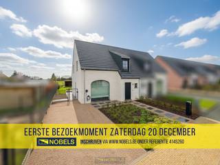 1ste bezoekdag ZATERDAG 20 DECEMBER! Inschrijven kan via www.nobels.be onder referentienummer 4145260.RECENTE BEN-WONING (2022) gelegen nabij het...