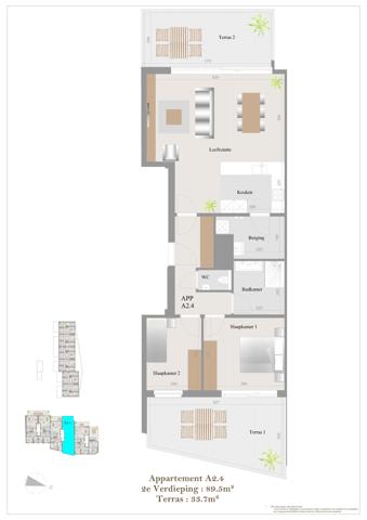 2 slaapkamer appartement A2.4 - foto 4