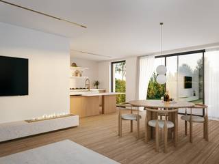 INDELING VAN DE WONING<br /><br />GELIJKVLOERS<br /><br />- Inkomhal- Gastentoilet- Leefruimte met open keuken- Trap naar boven- Berging/wasplaats- Carport<br />EERSTE VERDIEP<br /><br />- Nachthal met zolderluik- Badkamer + toilet- Kleine berging- 3 slaapkamers<br />ZOLDERVERDIEP<br /><br />- Zolderruimte<br />Afbeeldingen zijn steeds illustratief en contractueel niet bindend.<br /><br />De koper heeft deels nog inspraak in de stijl en afwerking van de woning voor zover deze zaken nog niet werden vastgelegd door vergunning of bestelling van materialen.<br /><br />TIP: Hoe sneller U beslist in de bouwfase, des te meer inspraak U heeft in de keuze van materialen en/of afwerking.