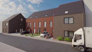Prachtige energiezuinige woning met twee autostaanplaatsen inbegrepen. Deze zeer grote woning wordt gebouwd en afgewerkt met kwaliteitsvolle en luxueuze materialen. U heeft natuurlijk inspraak in de keuze van afwerking. Het goed omvat inkomhal, gastentoilet, 4 grote slaapkamers, luxueuze badkamer, berging, luxueuze keuken en ruime leefruimte (43m²), groot terras (24m²) en tuin. De verwarming is met warmtepomp en vloerverwarming en overal zijn er PVC ramen met alu omhulsel. Ventilatie systeem D met warmteherwinning aanwezig. Dit pand is zeer goed gelegen nabij bakker, supermarkt, apotheek, traiteur,... Neem snel contact op om deze woning te bespreken.