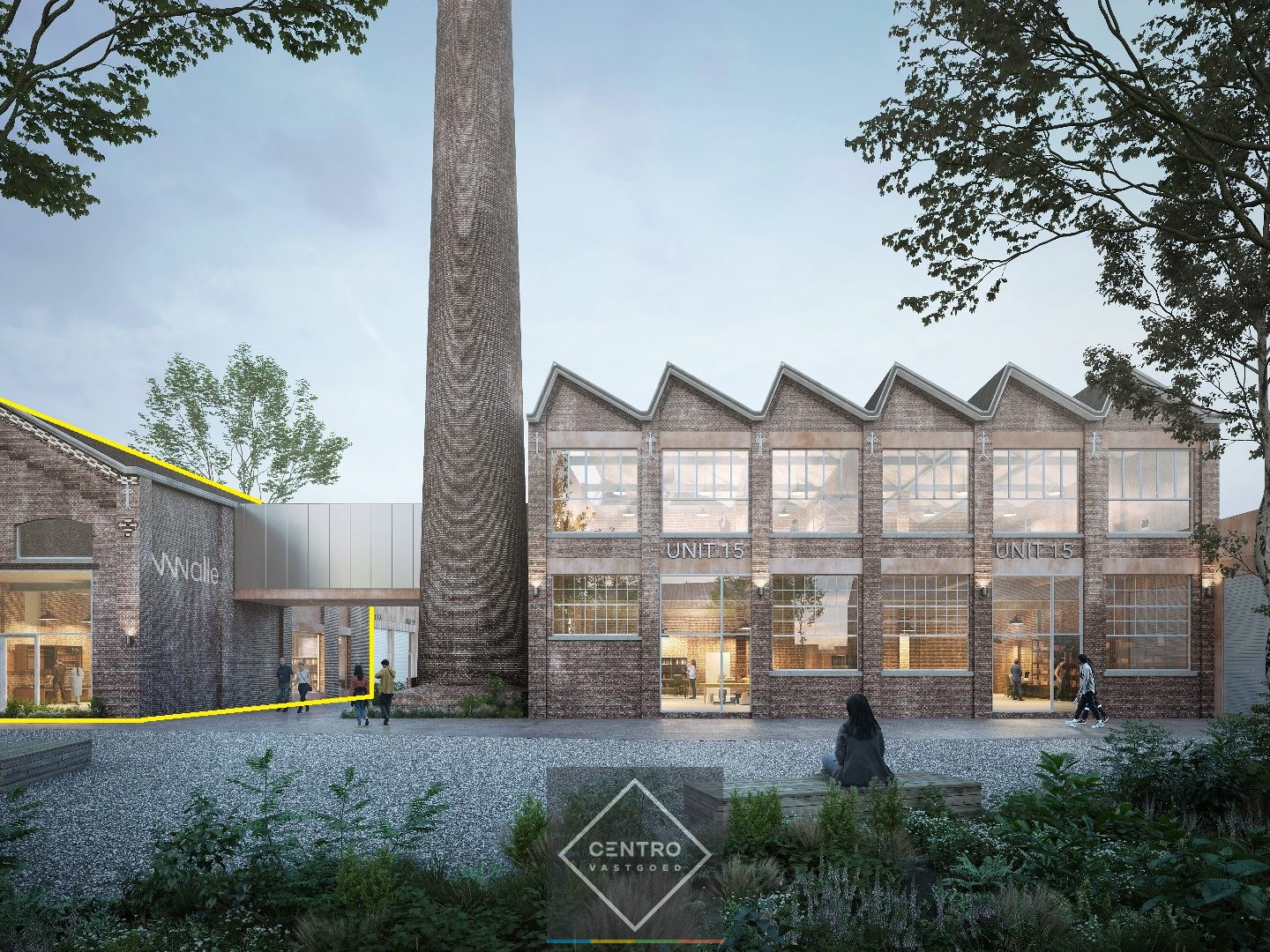 Kantoor en/of praktijkruimte  (340m²) met karakter op TOP-locatie "WALLE" te Kortrijk. - foto 3