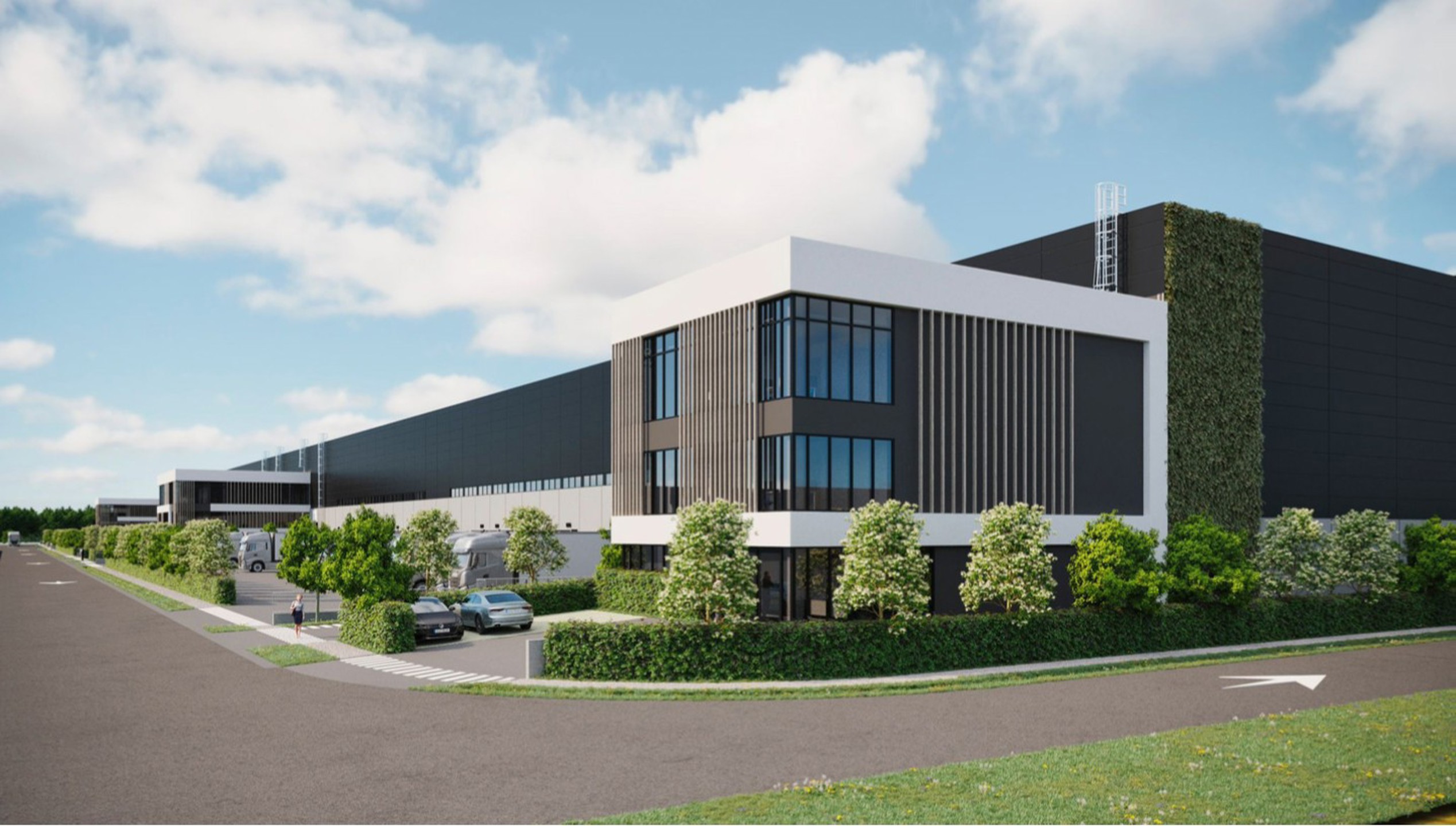 Units B / C : Magazijn 8.609m² met mezzanine 734m² en kantoor 850m²  - foto 2