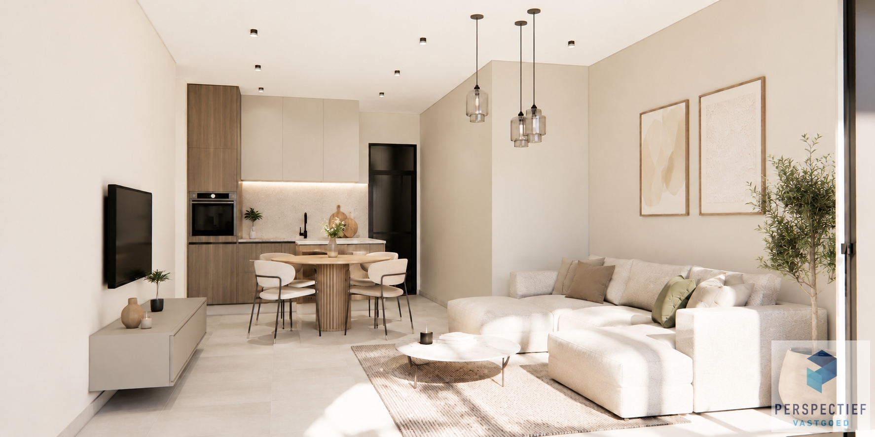 GELIJKVLOERS NIEUWBOUWAPPARTEMENT met STADSTUIN en BUITENBERGING - foto 2