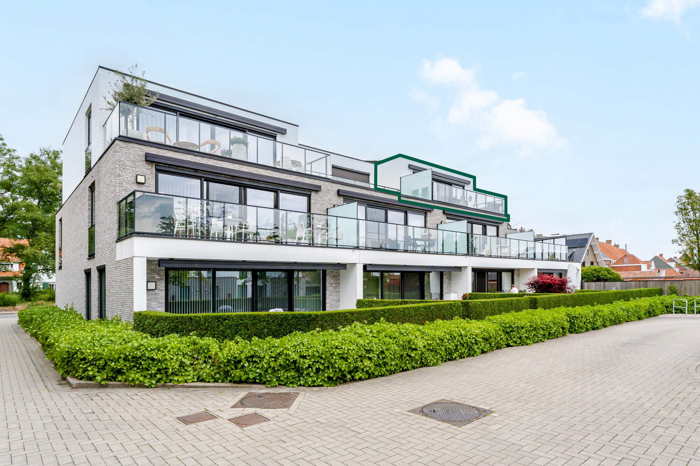 Penthouse te koop in Res. Steenhuyse te Lendelede - foto 2