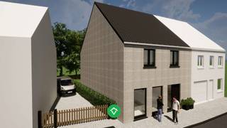 Dit stuk bouwgrond is gelegen in het centrum van Koekelare en heeft een totale opp. van 216 m².<br /><br />De werken zijn gestart om er een halfopen bebouwing op te zetten, doch zijn op heden gestopt met verder te bouwen. Plannen aanwezig en renders hoe het eruit kan zien. EPC: woning in aanbouw.<br /><br />Gelijkvloers: min. 7,27m voorkant / 8,33 m achterkant, <br />bouwdiepte 9,50 m<br /><br />Prijs huidige staat 132 000 €