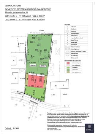 <p><span>LOT 2 - UNIEKE KANS : 2 UITZONDERLIJK GROTE BOUWGRONDEN VOOR HOB OP EEN ABSOLUTE TOPLOCATIE!</span></p><p><span> </span></p><p><span>Bent u op zoek naar de perfecte plek voor uw toekomstige thuis? Zoek dan niet verder. </span></p><p><span>Grote percelen zijn in Melsele vandaag de dag een absolute zeldzaamheid geworden. </span></p><p><span> </span></p><p><span>Wij bieden u dan ook een exclusieve kans: </span><span>twee prachtig gelegen bouwgronden voor halfopen bebouwing (HOB)</span><span> met oppervlaktes die u in deze regio nog maar zelden tegenkomt. </span></p><p><span>Hier geniet u van een landelijke, rustige omgeving én een uitstekende bereikbaarheid.</span></p><p><span> </span></p><p><span>De troeven op een rij:</span></p><p><span> </span></p><ul><li><span>Ideale toplocatie</span><span>: Gelegen in een rustige, landelijke omgeving waar kinderen nog veilig buiten kunnen spelen en u kunt genieten van de natuur.</span></li></ul><p><span> </span></p><ul><li><span>Uitstekende bereikbaarheid</span><span>: Ondanks de rustige ligging bevindt u zich in no-time in Antwerpen-stad of op de belangrijkste invalswegen. Woon-werkverkeer of een snelle boodschap? Alles is dichtbij.</span></li></ul><p><span> </span></p><ul><li><span>Royale oppervlaktes</span><span>: Kies de ruimte die bij u past:</span></li></ul><p><span> </span></p><p><span>-> Lot 1 (14a</span><span>)</span><span>: Een royaal perceel van maar liefst 895 m² met een perceelbreedte van 11,40 m en max. bouwbreedte van 8,5 m</span><span>.</span></p><p><span> </span></p><p><span>-> Lot 2 (14b)</span><span>: Een prachtig perceel van 840 m² met een perceelbreedte van 12 m een een max. bouwbreedte van 8,5 m.</span></p><p><span> </span></p><ul><li><span>Zorgeloze start</span><span>: De huidige woning op het terrein wordt door de eigenaar afgebroken. Beide percelen worden volledig bouwrijp opgeleverd, zodat u direct kunt starten met het realiseren van uw droomwensen.</span></li></ul><p><span> </span></p><p><span>Dankzij de royale breedte en diepte van de percelen geniet u van maximale architecturale vrijheid voor uw halfopen bebouwing én houdt u een heerlijk grote, diepe tuin over.</span></p><p><span>Wacht niet te lang!  Het aanbod van dergelijke grote bouwgronden in deze gezochte regio is uiterst schaars. Dit is het moment om uw slag te slaan.</span></p><p><span>Uw kans op een droomwoning.  Of u nu houdt van een moderne, strakke architectuur of een tijdloze, landelijke stijl: deze percelen bieden de perfecte basis voor een riante halfopen bebouwing met een heerlijk grote tuin.</span></p><p><span> </span></p><p><span> </span></p><p><span>Wenst u graag meer info? </span></p><p><span>Gelieve ons dan te contacteren op het nummer 03 775 41 88 of mail naar <span>christel@vastgoed-smet.be</span></span><span>           </span><span><span>www.vastgoed-smet.be</span></span></p><p><span> </span></p><p><span>De verstrekte gegevens/informatie (zowel online als gedrukt) worden vrijblijvend verstrekt, enkel ter inlichting, zonder contractuele verbintenis of garantie van onzentwege en kunnen op ieder ogenblik gewijzigd worden</span></p><p><span> </span></p>