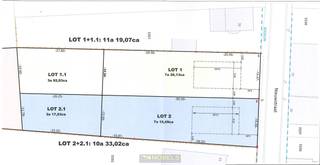 Perceel bouwgrond met ZUIDGERICHTE ORIËNTATIE en RUSTIGE LIGGING voor het realiseren van een OPEN BEBOUWING op een TERREIN VAN 1.033M² in...
