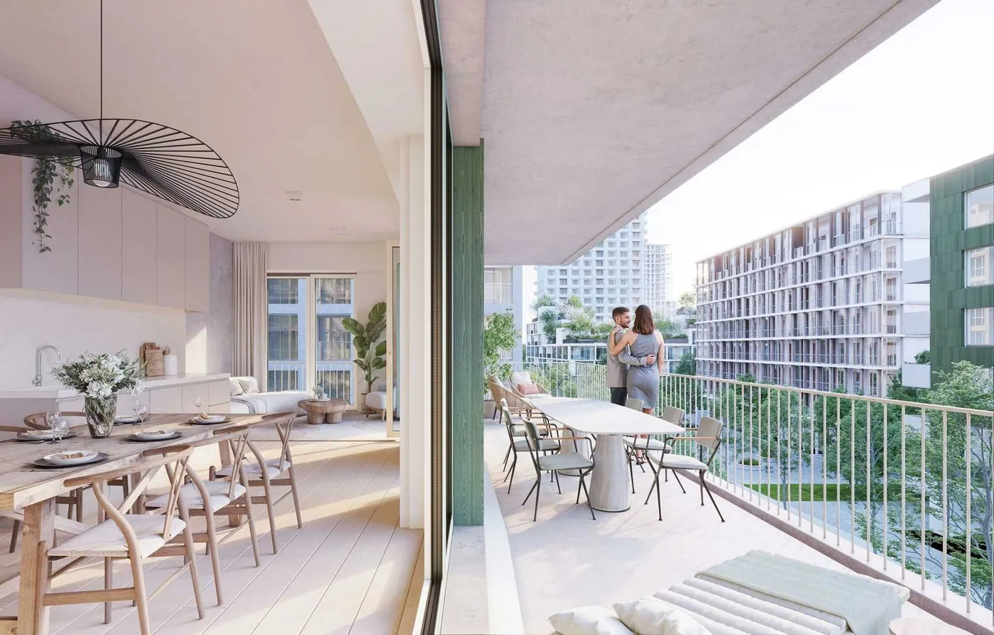 Nieuwbouwappartement met 3 slaapkamers en ruim ZW terras - foto 3