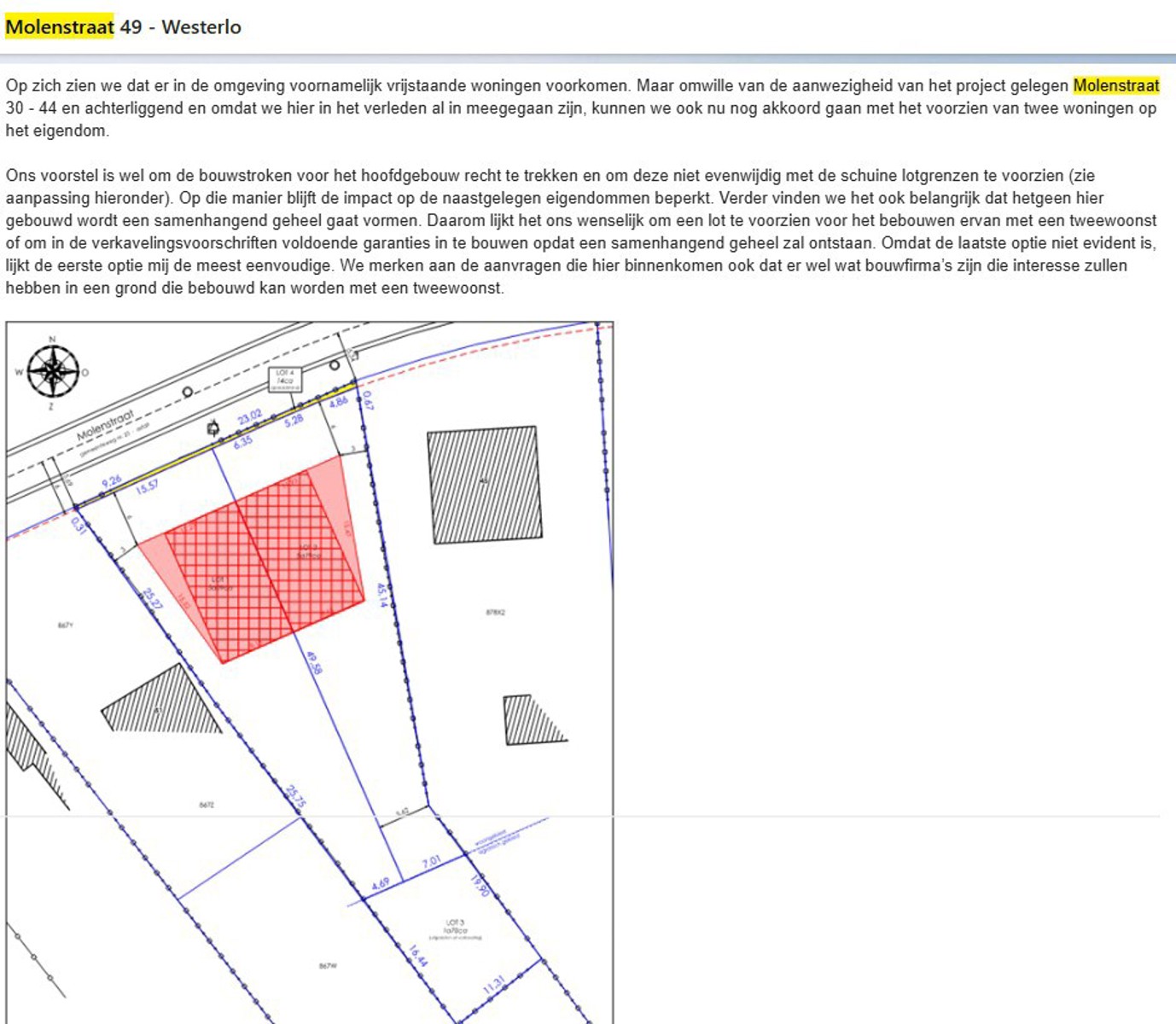 32m - Bouwgrond OB of 2 HOB - Z-oriëntatie - tweewoonst - foto 3