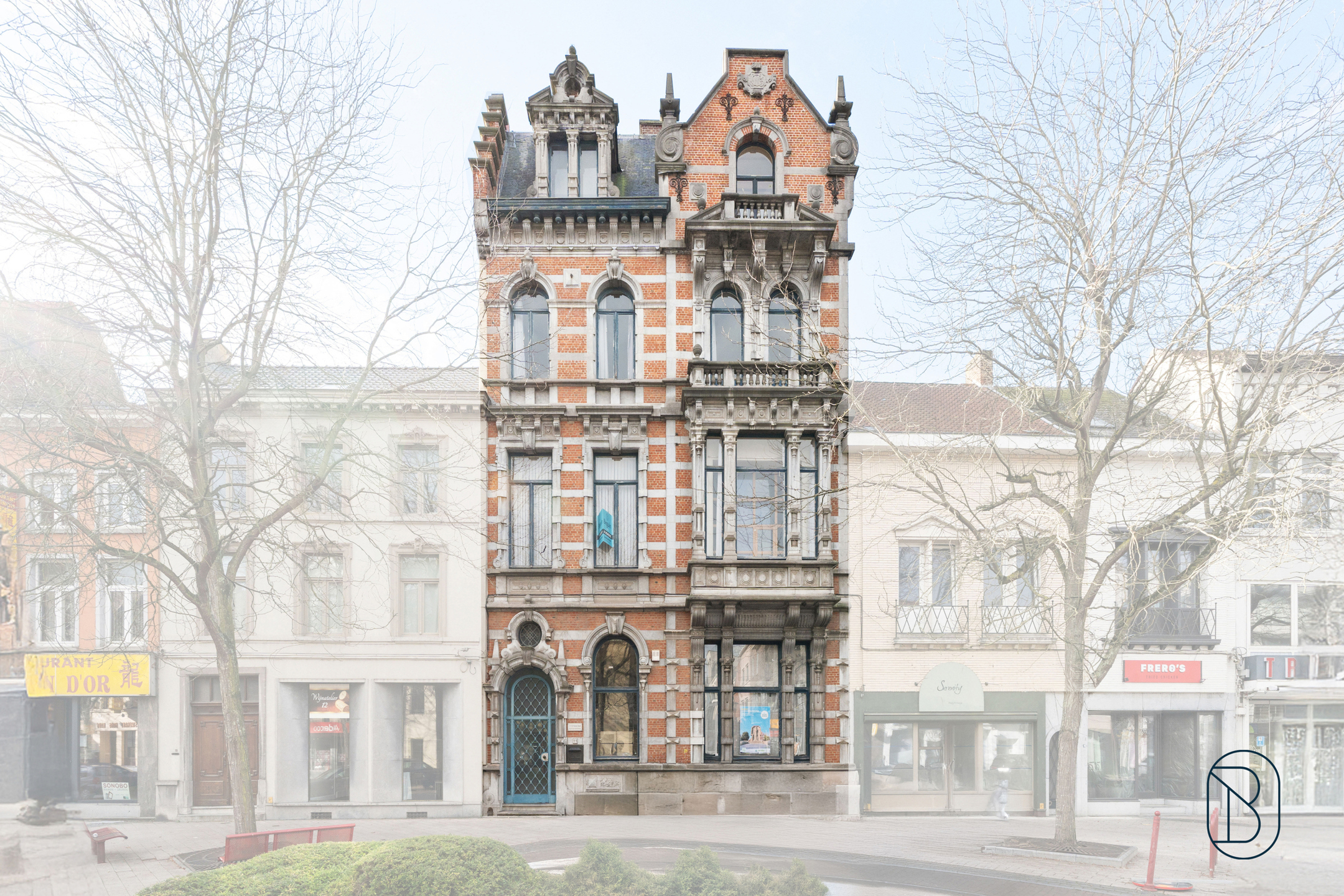 Authentieke herenwoning (6 appartementen, kantoor, + parking) - foto 2